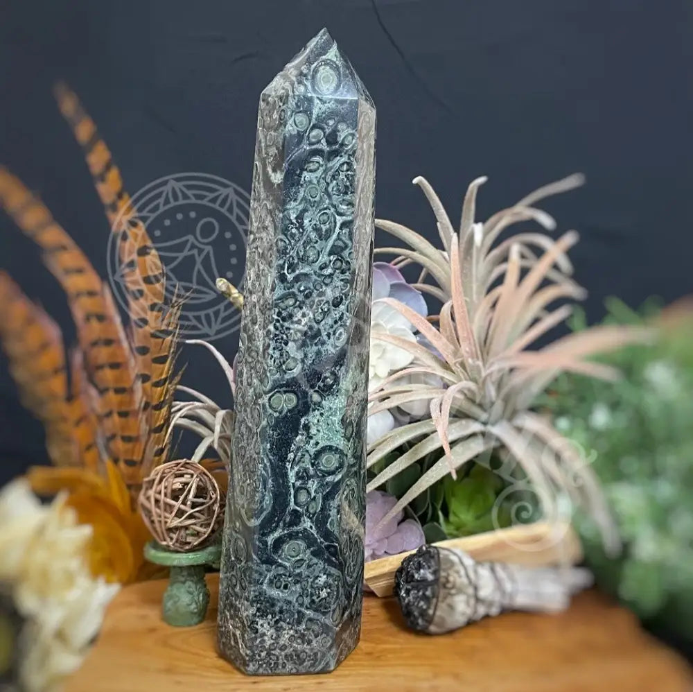 Tower Point Obelisk - Kambamba Jasper Multi Choice E 10.0 Crystals