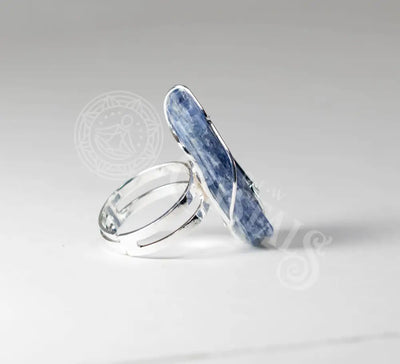 Kyanite Ring - Adjustable Silver Jewelry