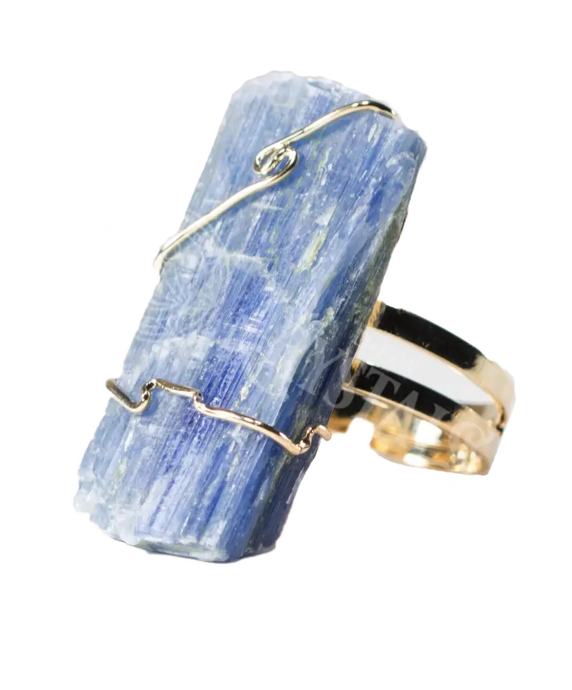 Kyanite Ring - Adjustable Silver Jewelry