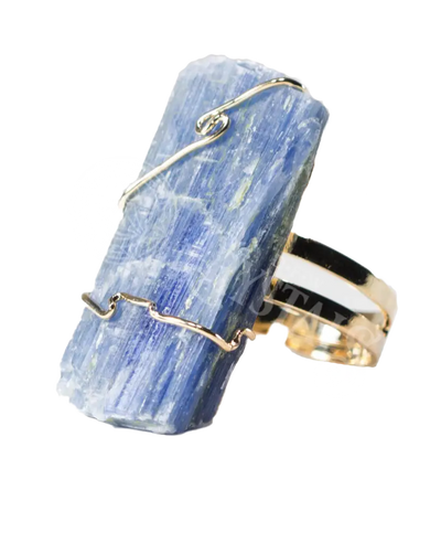 Kyanite Ring - Adjustable Silver Jewelry