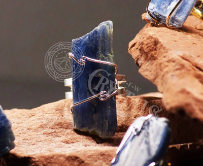 Kyanite Ring - Adjustable Silver Jewelry