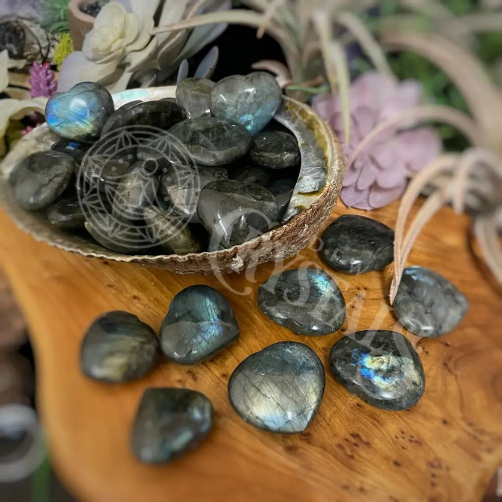 Heart - Labradorite 1.25-2 Crystals