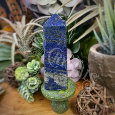 Tower Point Obelisk - Lapis Lazuli 1.5 3.25 F Crystals