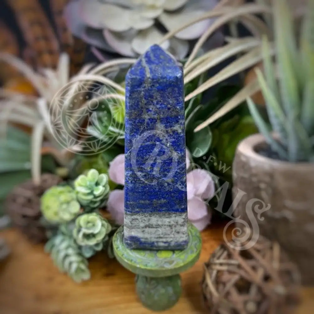 Tower Point Obelisk - Lapis Lazuli 1.5 3.25 G Crystals