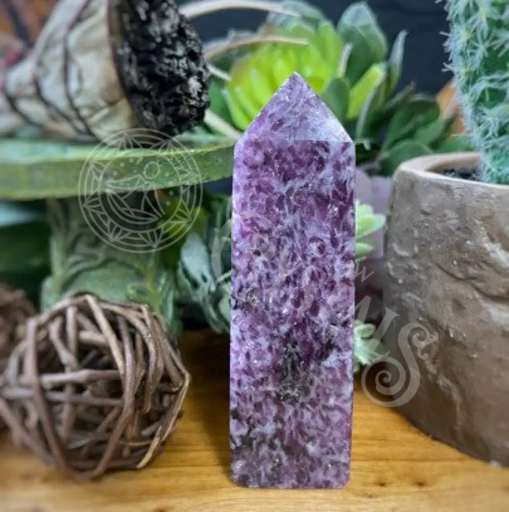 Tower Point Obelisk - Lepidolite Multi Sizes A Crystals