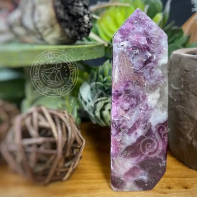 Tower Point Obelisk - Lepidolite Multi Sizes B Crystals