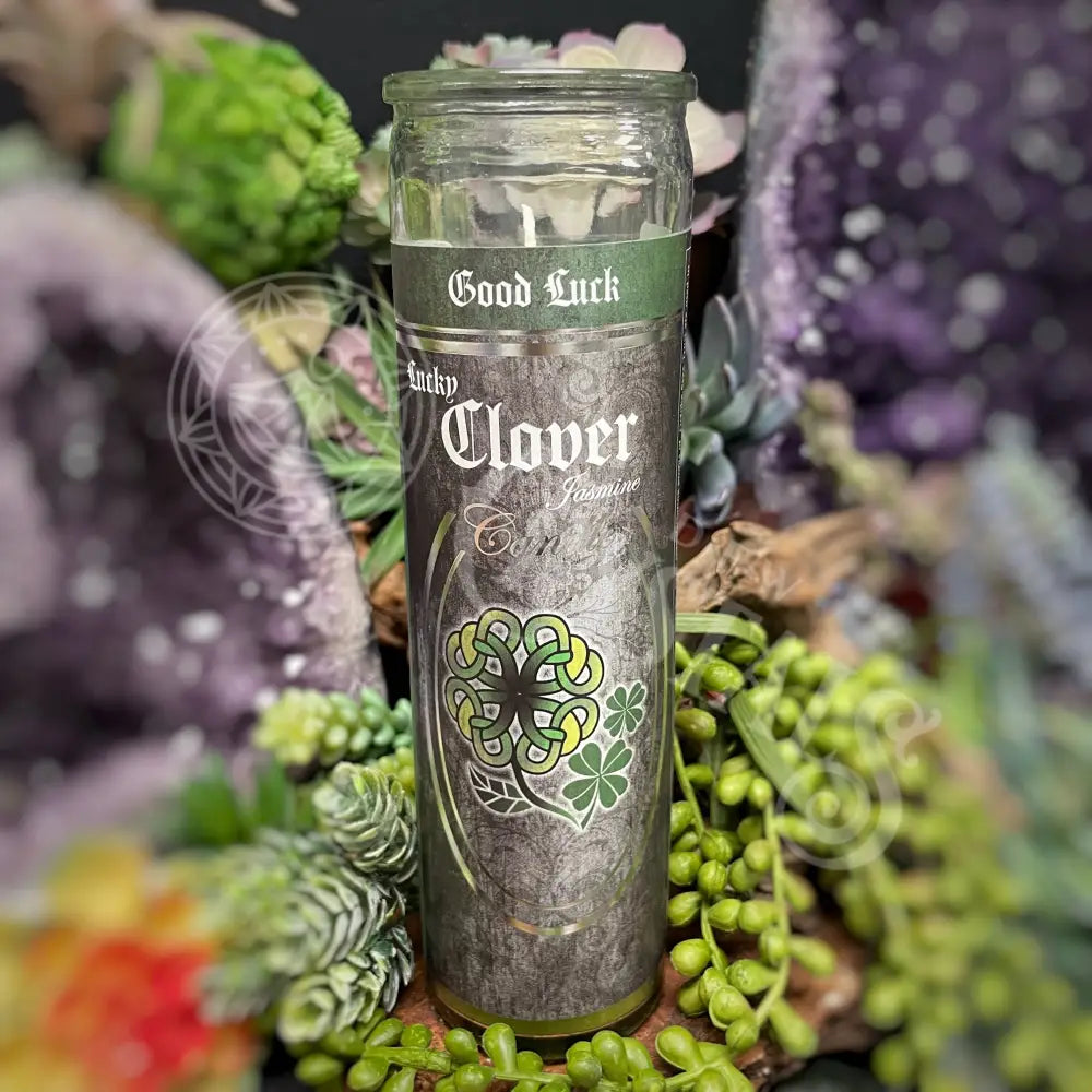 7 Day Glass Ritual Candle - Lucky Clover Jasmine