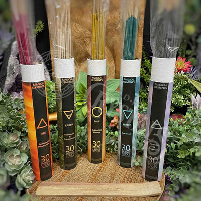 Magical Elements Incense - 30Pk With Ash Catcher Multiple Options