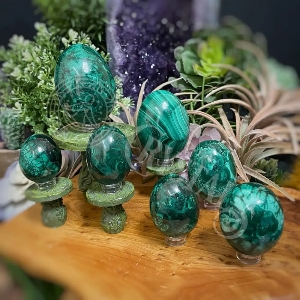 Eggs - Malachite Multi Sizes Crystals