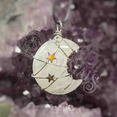 Pendant - Moon Multi Choice Quartz