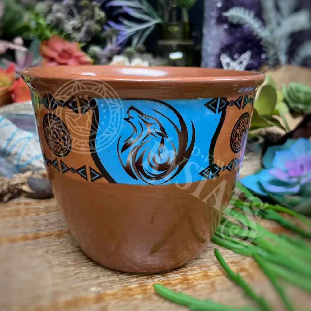 Smudge Pot - Ceramic Native 4 X 5