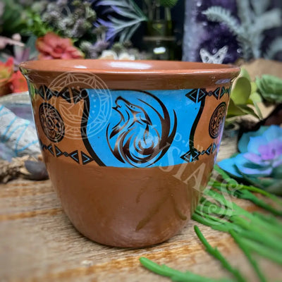 Smudge Pot - Ceramic Native 4 X 5