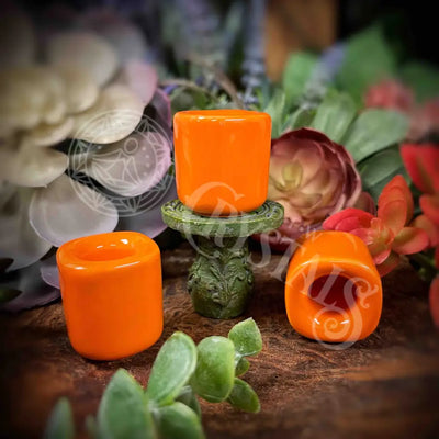 Orange Charm Candle Holder -