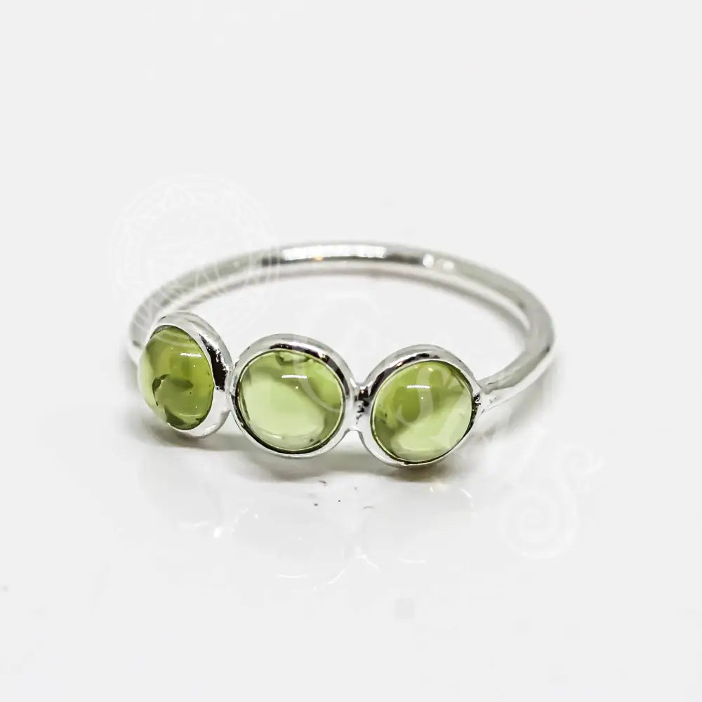 Peridot Ring Sterling Silver 925: 6