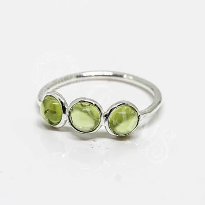 Peridot Ring Sterling Silver 925: 6