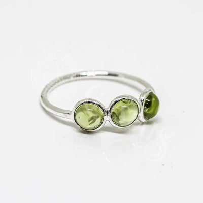 Peridot Ring Sterling Silver 925: 6