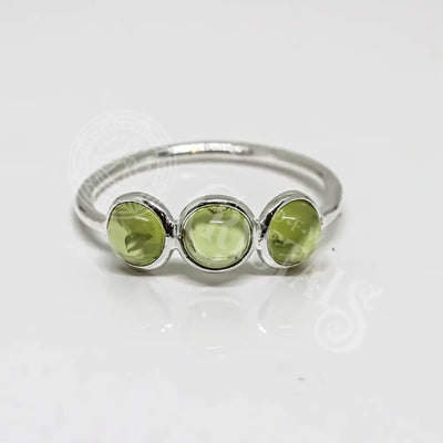 Peridot Ring Sterling Silver 925: 6