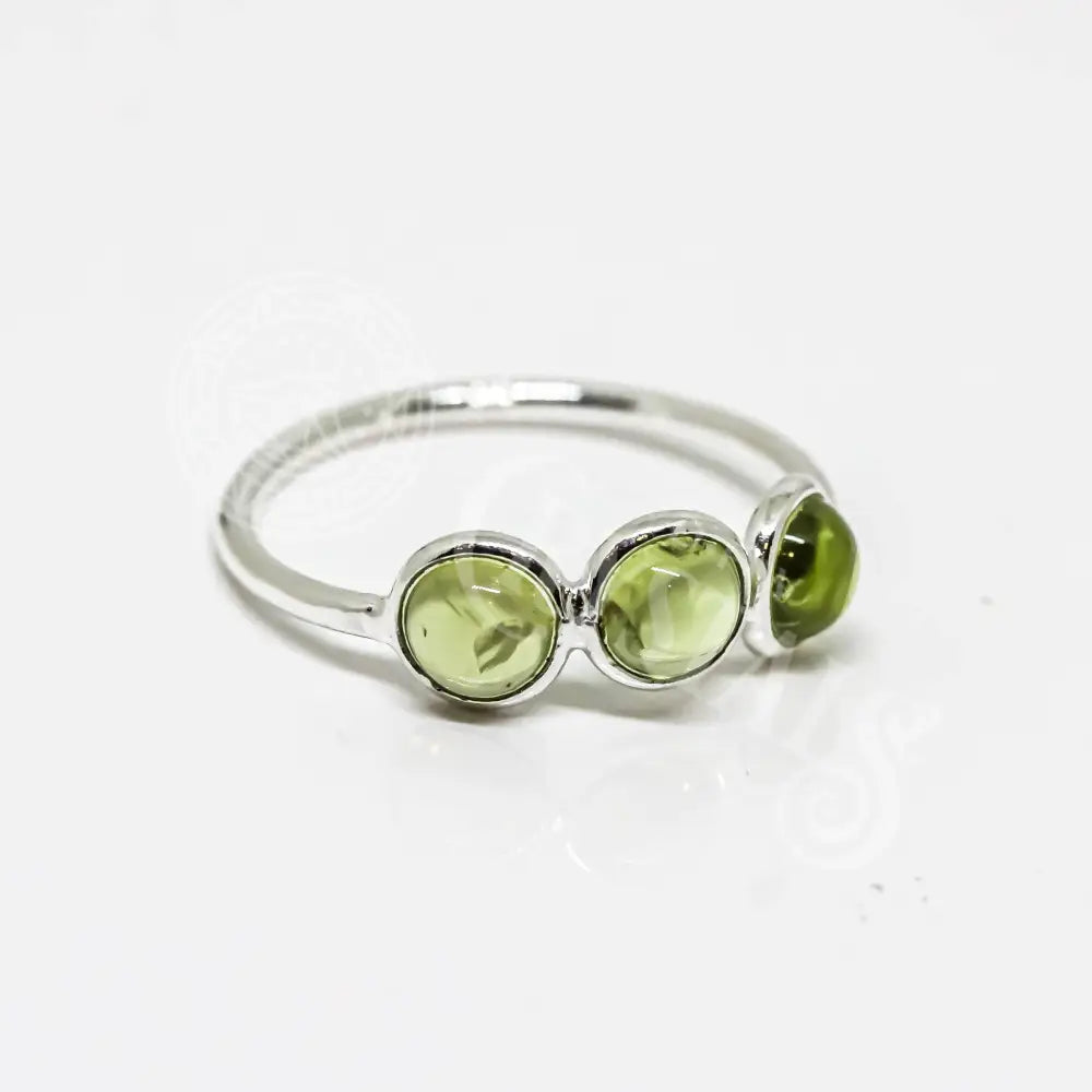 Peridot Ring Sterling Silver 925: 7