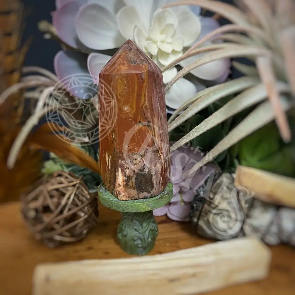 Tower Point Obelisk - Petrified / Fossilized Wood 2.25 2.9 G Crystals