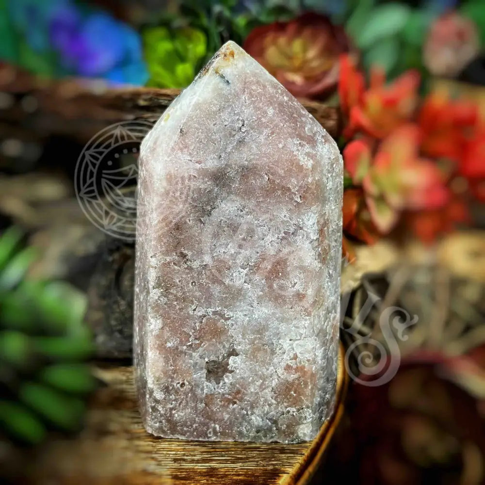 Tower Point Obelisk - Pink Amethyst 3.6’ 3.8’ Multi Choice B508 H X 2’ W Crystals