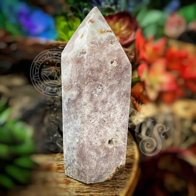 Tower Point Obelisk - Pink Amethyst 4.2’ 4.5’ Multi Choice B513 H X 1.5’ W Crystals Tumbled