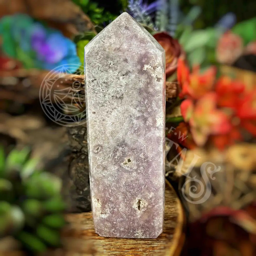 Tower Point Obelisk - Pink Amethyst 4.8’ Multi Choice B505 H X 1.5’ W Crystals Tumbled