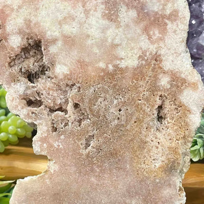 Free Form - Pink Amethyst On Stand 4.8’ X 0.6’ 6.5’ (W/ Height =8.5’) Crystals Freeform