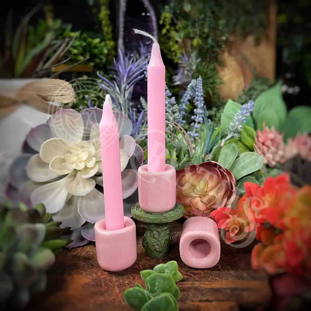 Pink Charm Candle Holder -