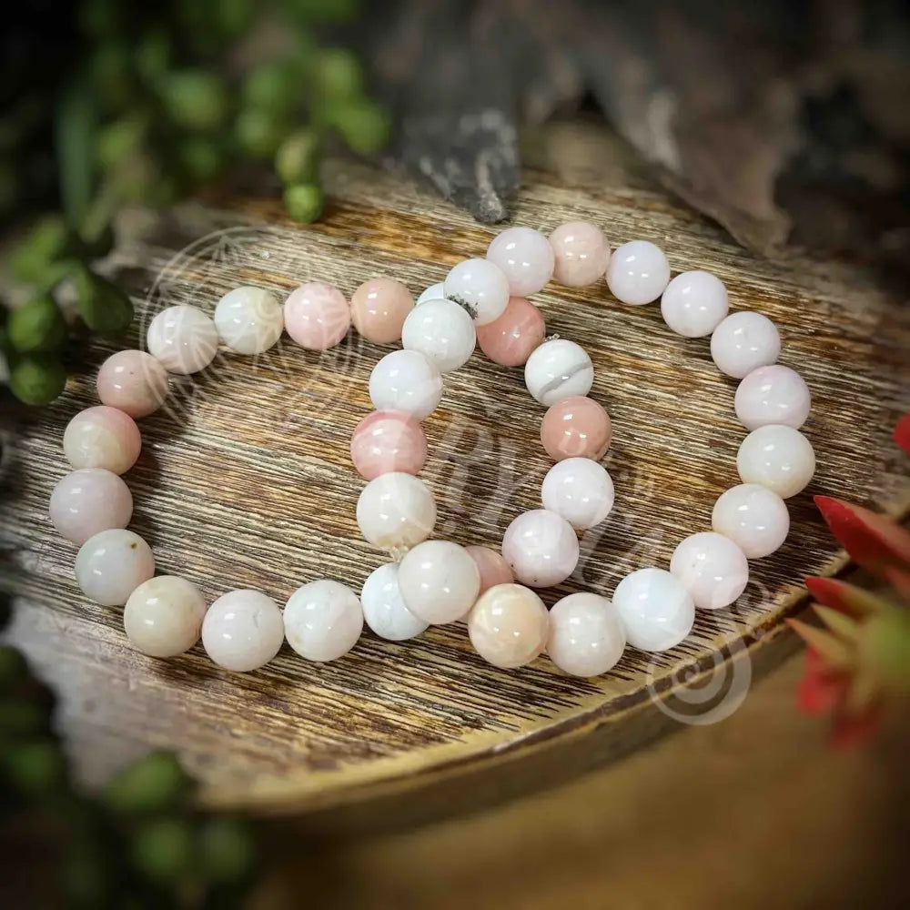 Pink Opal - Bracelet 10Mm Crystals