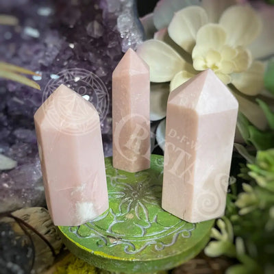 Tower Point Obelisk - Pink Opal Multi Choice B 2.2 2.5 Crystals