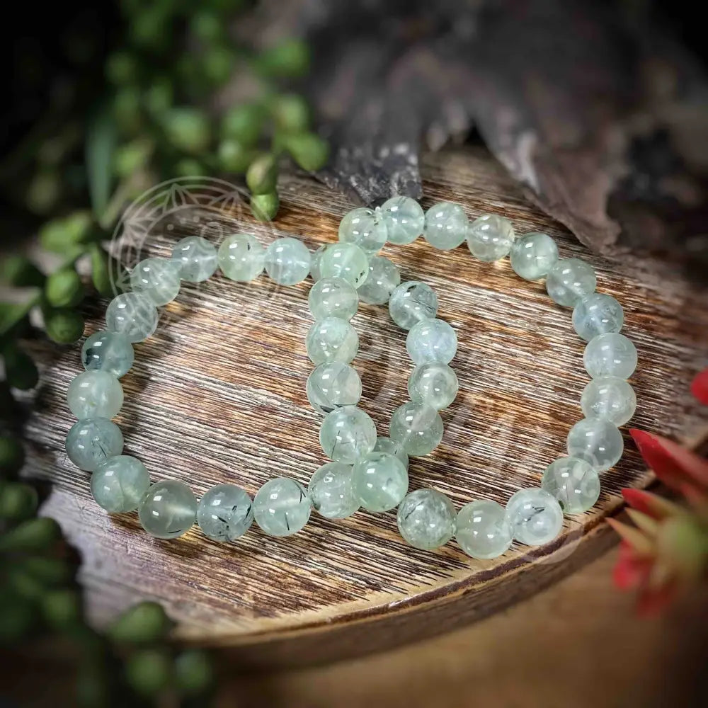 Prehnite - Bracelet 10Mm Crystals