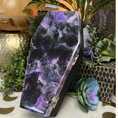 Local Artisan Painted Wood Box - Multi Sizes