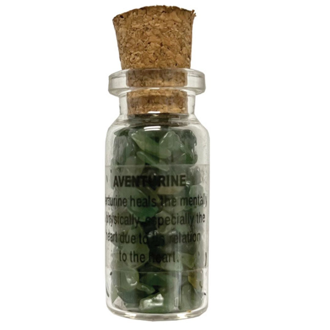 Gemstone Bottle - Green Aventurine