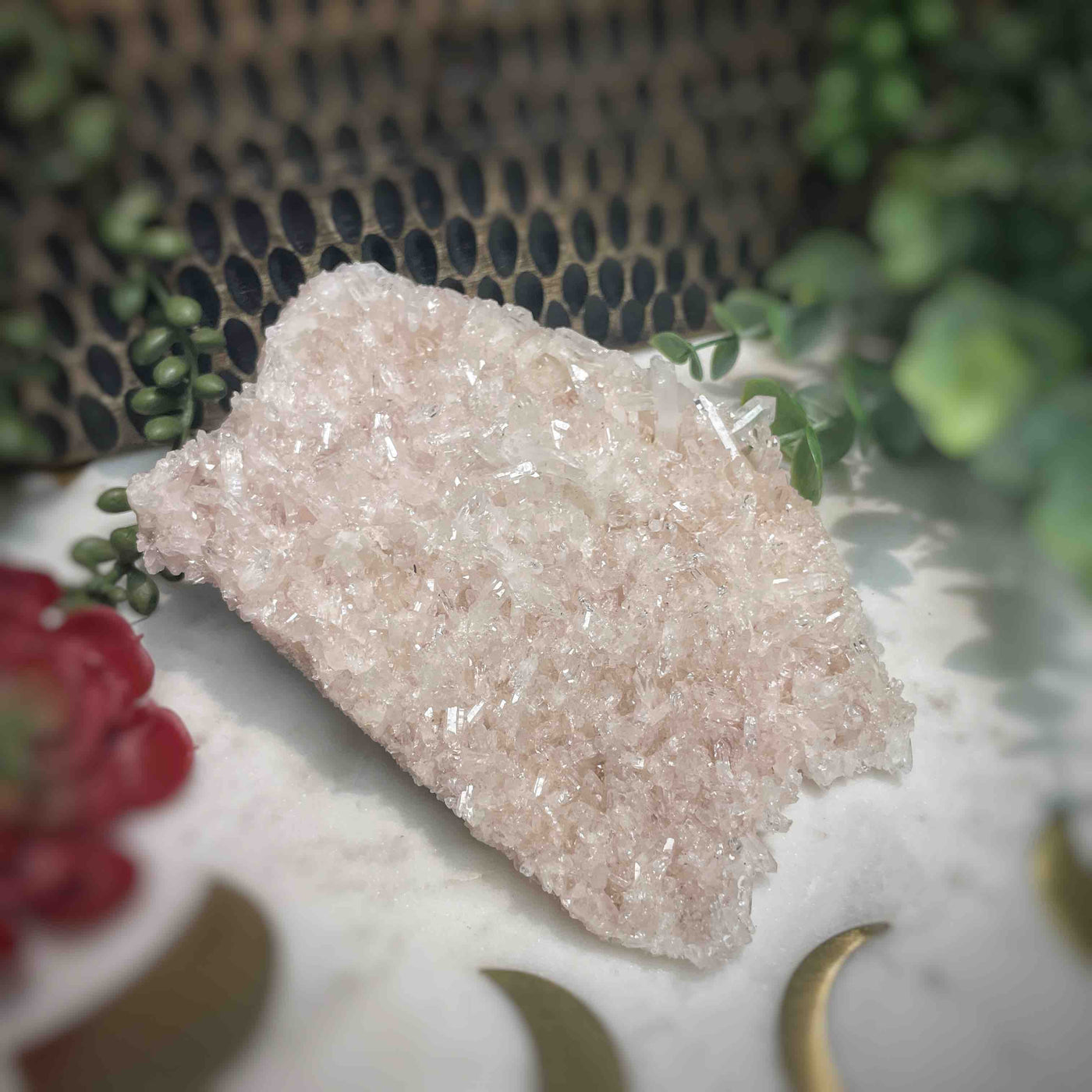 Pink Lemurian Quartz - Cluster - 5.5" X 3.75" X 1.75"