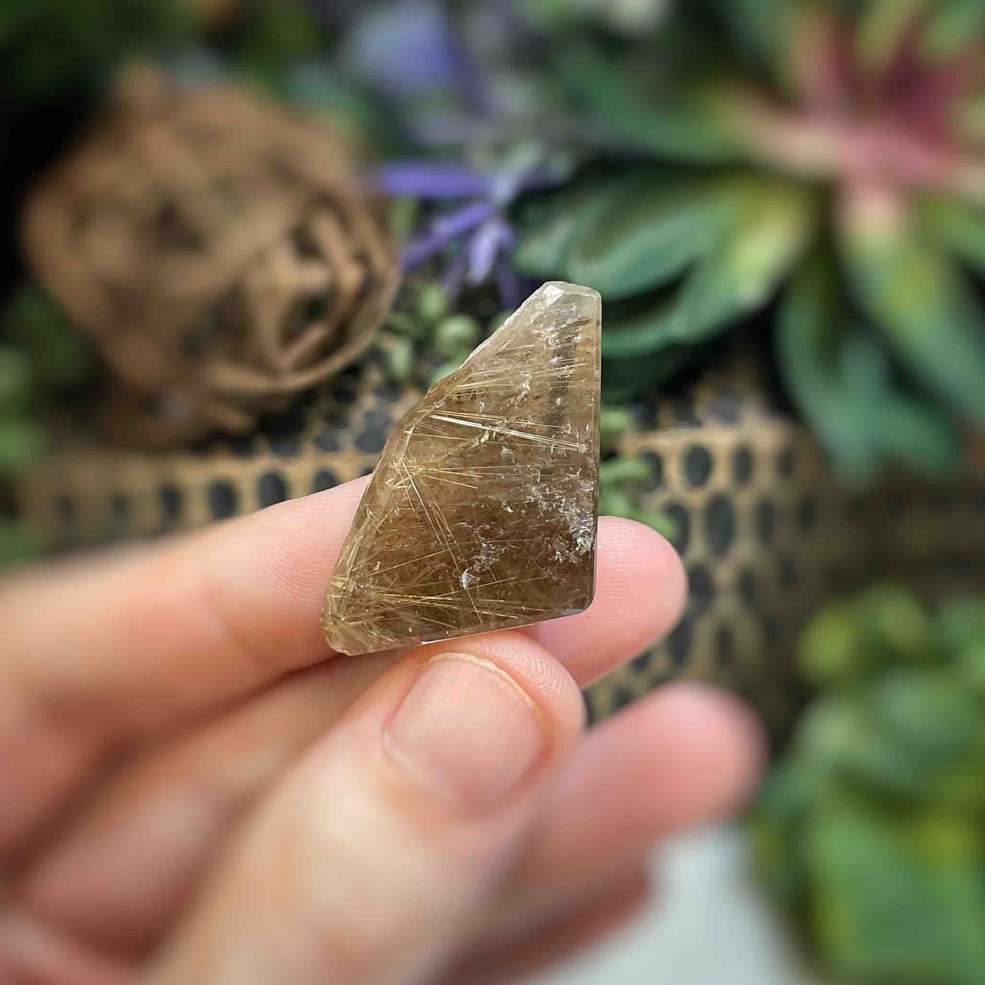 Rutilated Quartz - Freeform - QQ470 - 0.8"x1.3"