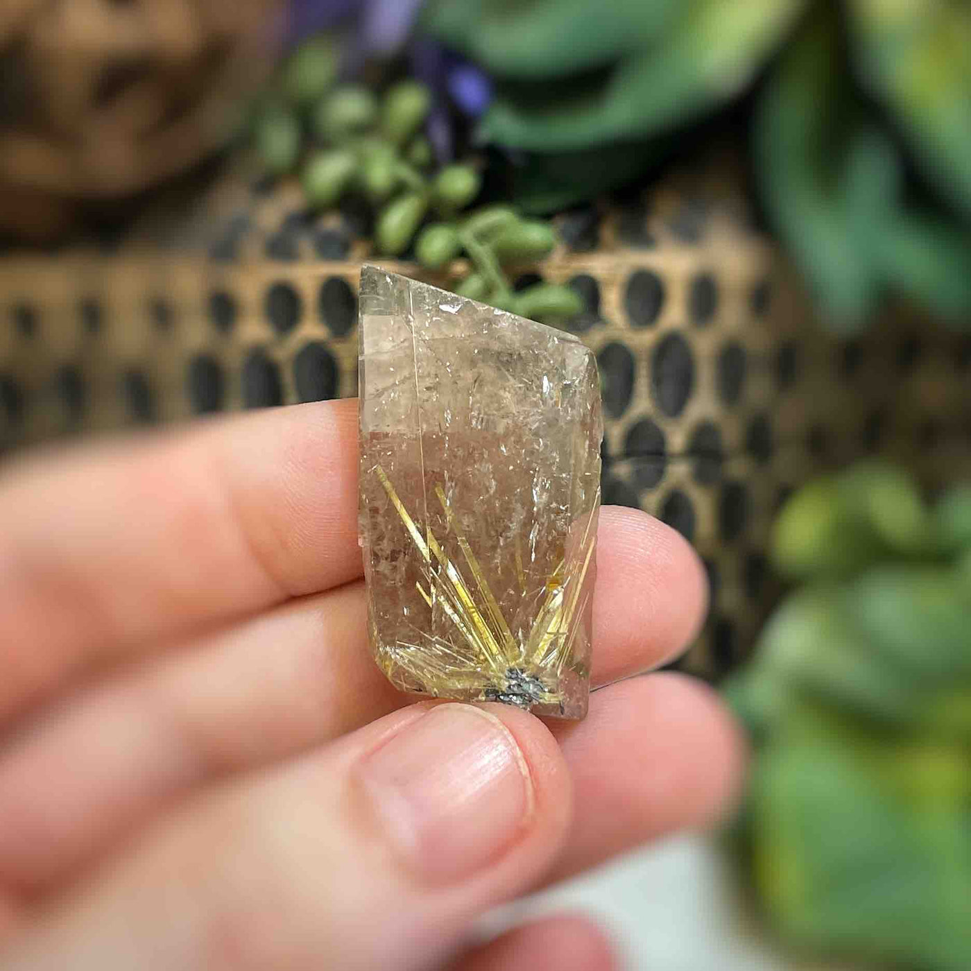 Rutilated Quartz - Freeform - QQ472 - 0.75"x1.5"