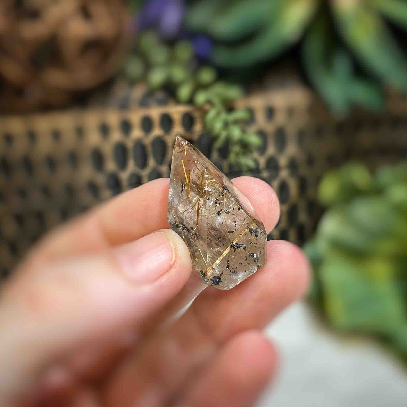 Rutilated Quartz - Freeform - QQ473 - 0.9"x1.25"