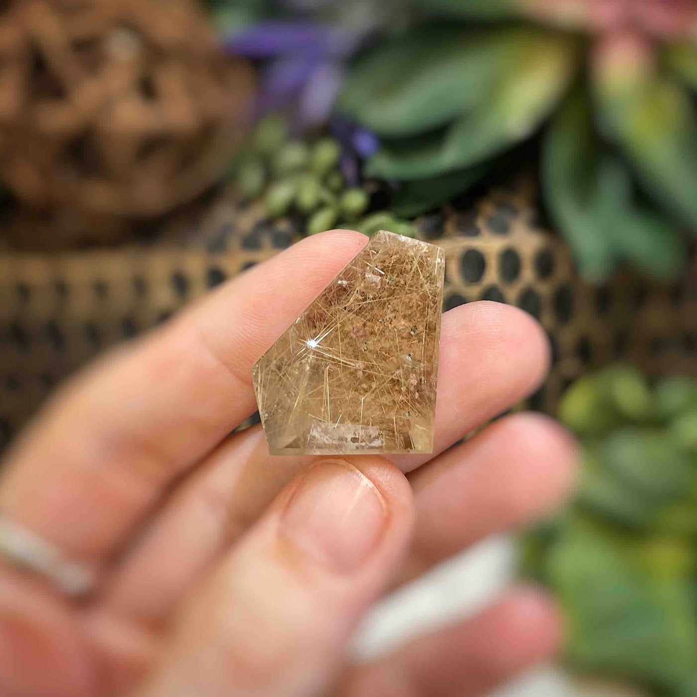 Rutilated Quartz - Freeform - QQ477 - 0.9"x1.25"