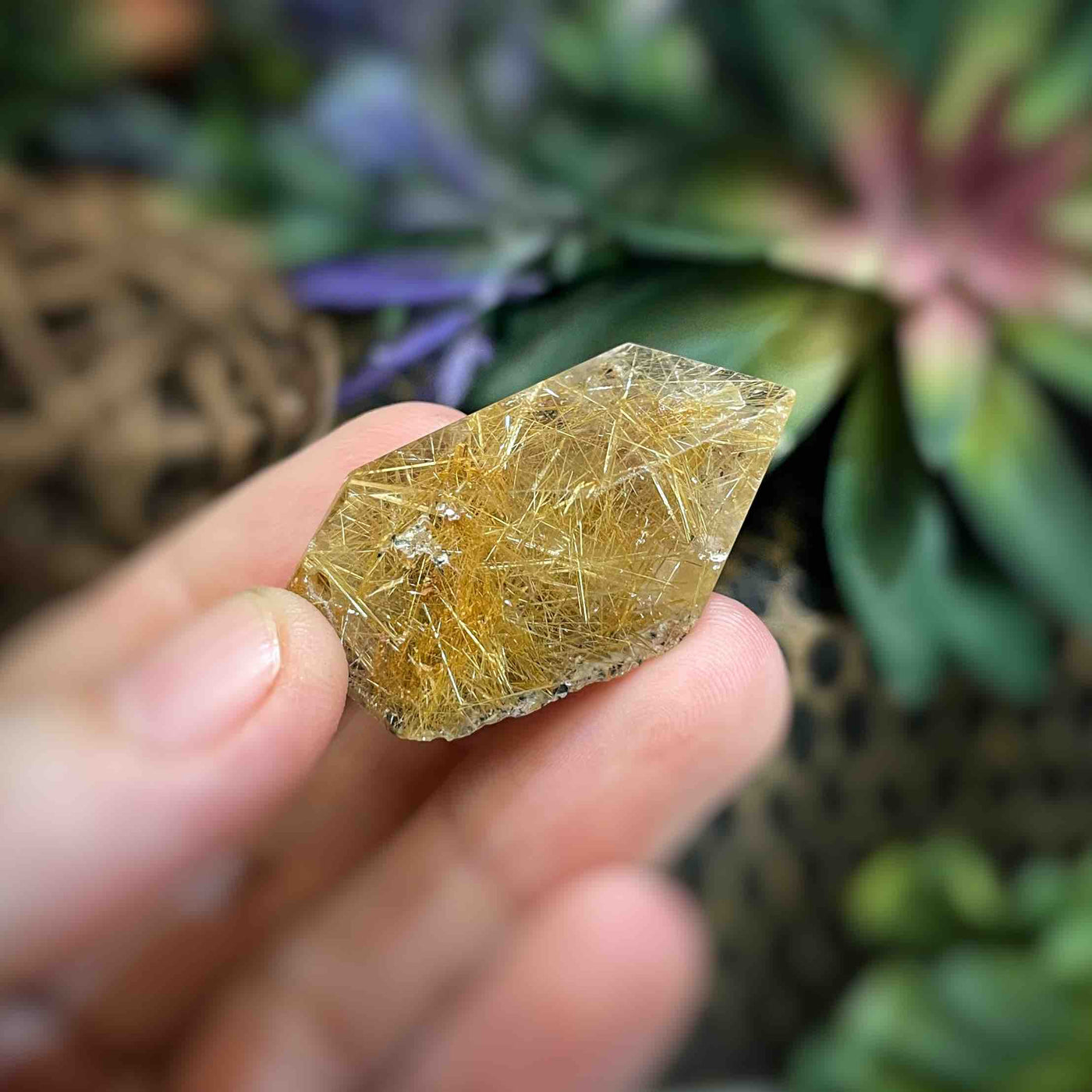 Rutilated Quartz - Freeform - QQ478 - 0.8"x1.5"