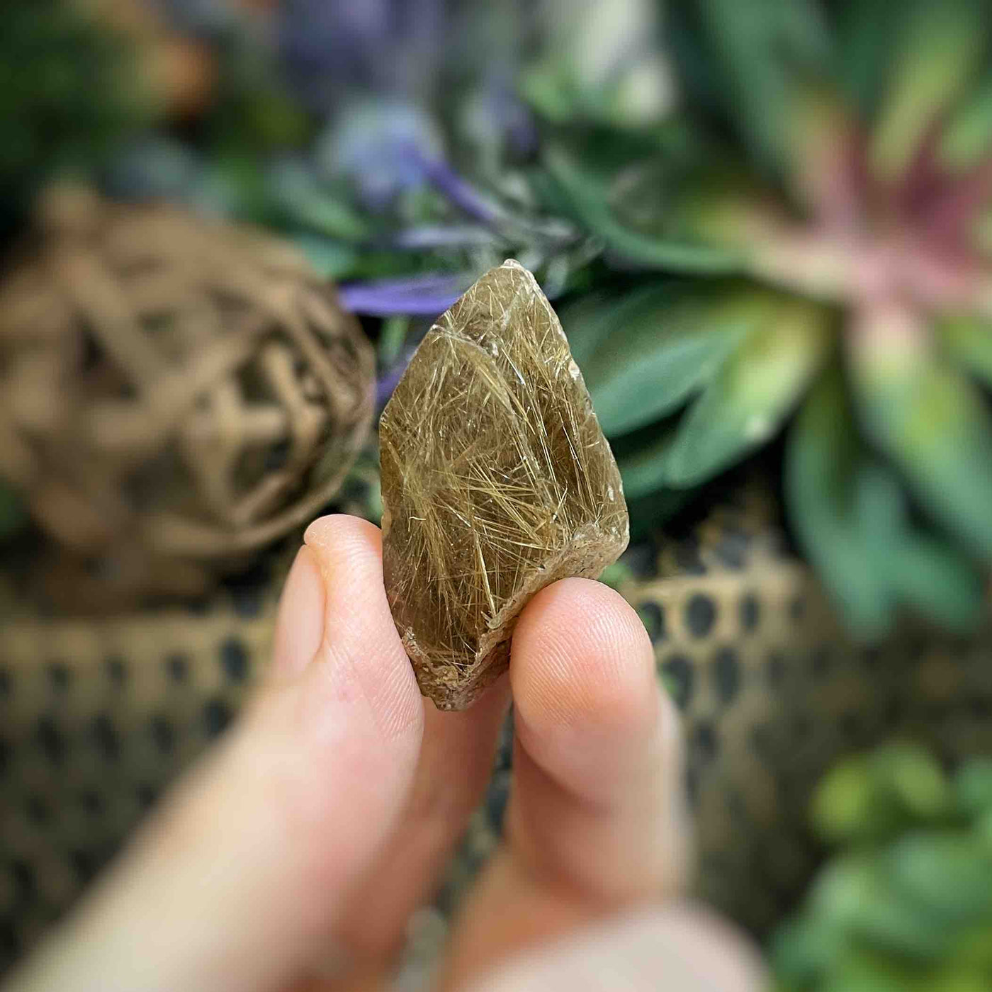 Rutilated Quartz - Freeform - QQ481 - 0.75"x1.5"