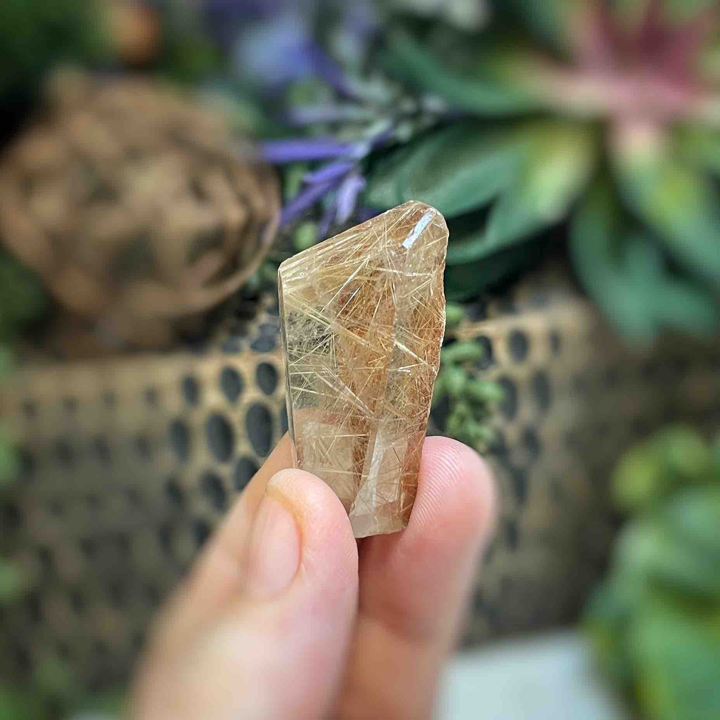 Rutilated Quartz - Freeform - QQ489 - 0.9"x1.6"