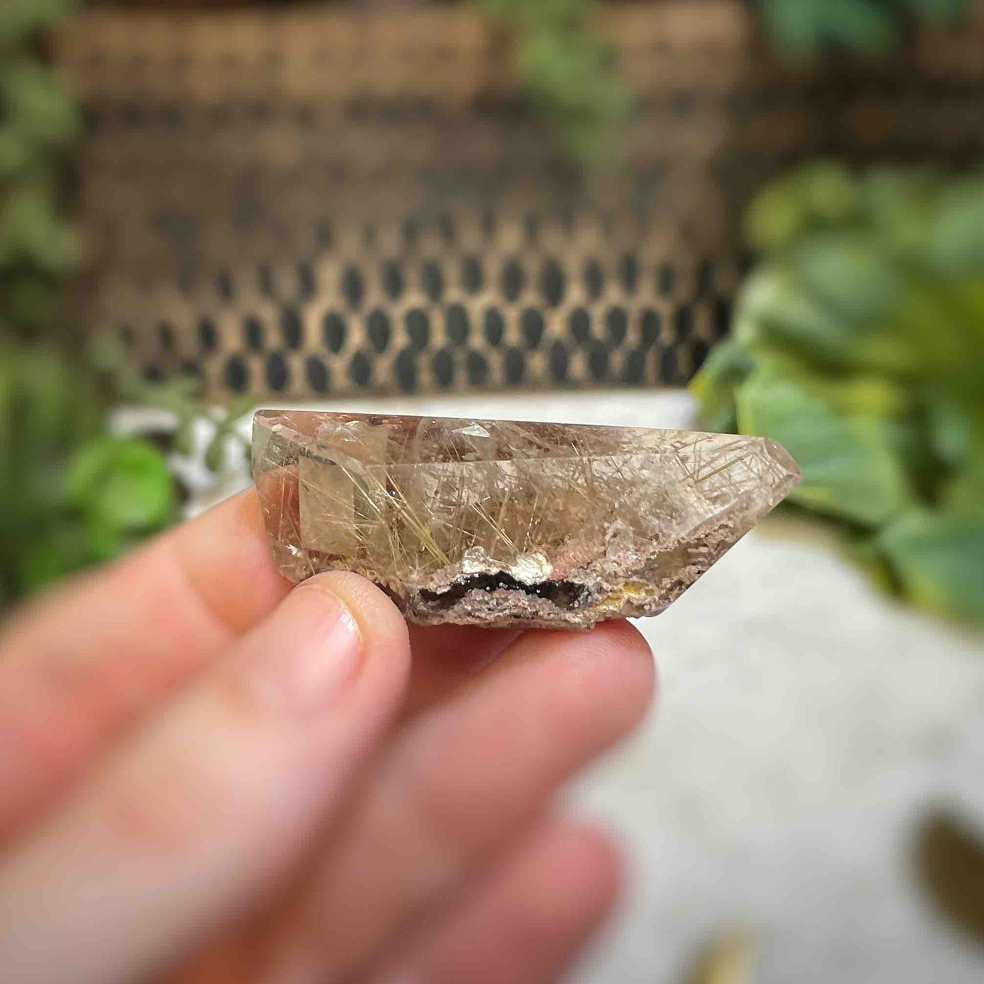 Rutilated Quartz - Freeform - QQ491 - 0.75"x2.1"