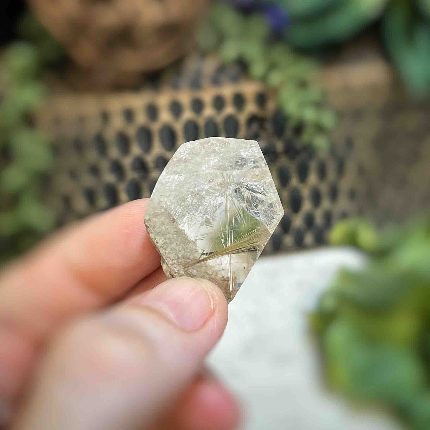 Rutilated Quartz - Freeform - QQ492 - 1"x1.25"