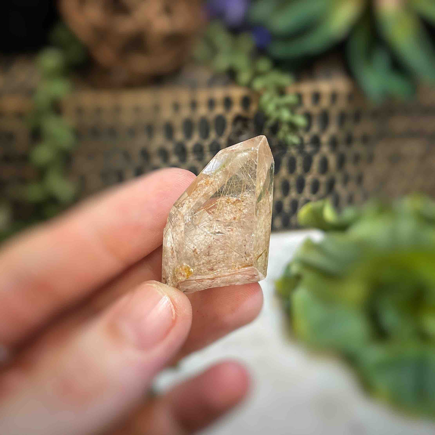 Rutilated Quartz - Freeform - QQ494 - 1"x1.5"