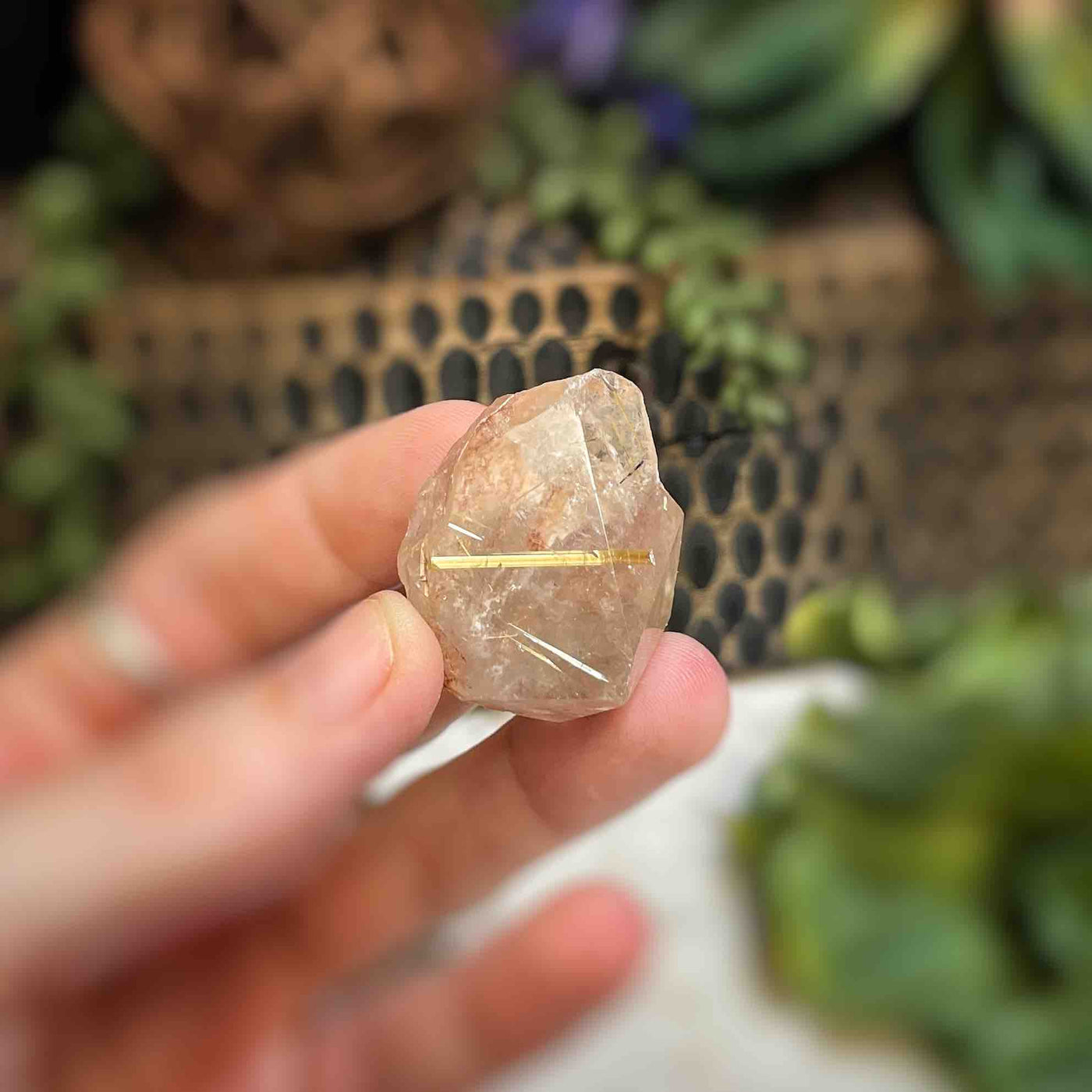 Rutilated Quartz - Freeform - QQ496 - 1.5"x1.2"