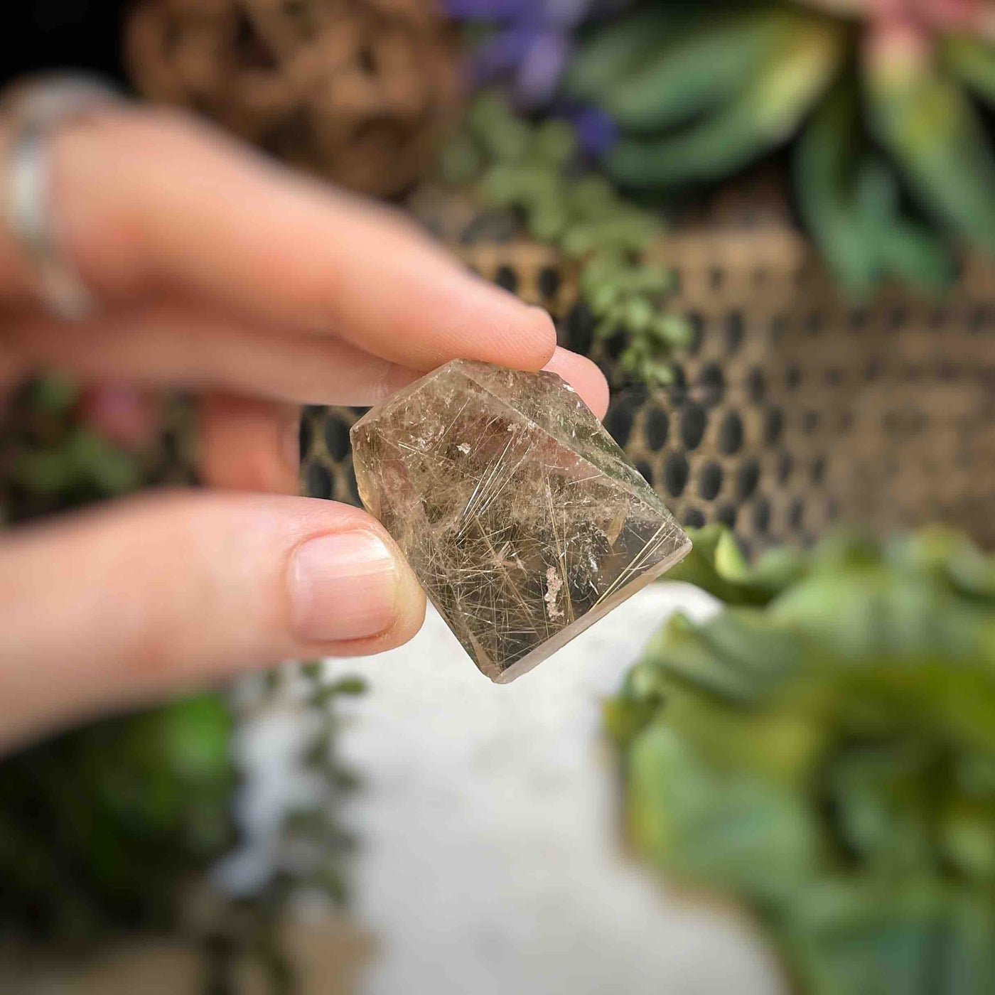 Rutilated Quartz - Freeform - QQ498 - 1"x1.3"