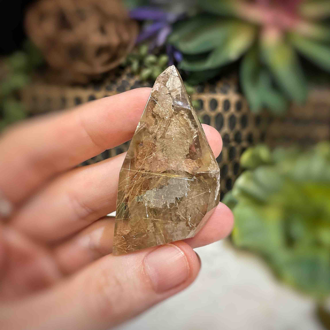 Rutilated Quartz - Freeform - QQ504 - 2"x1.25"