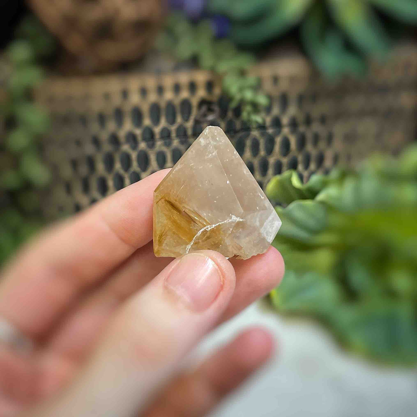 Rutilated Quartz - Freeform - QQ507 - 1.4"x1.25"