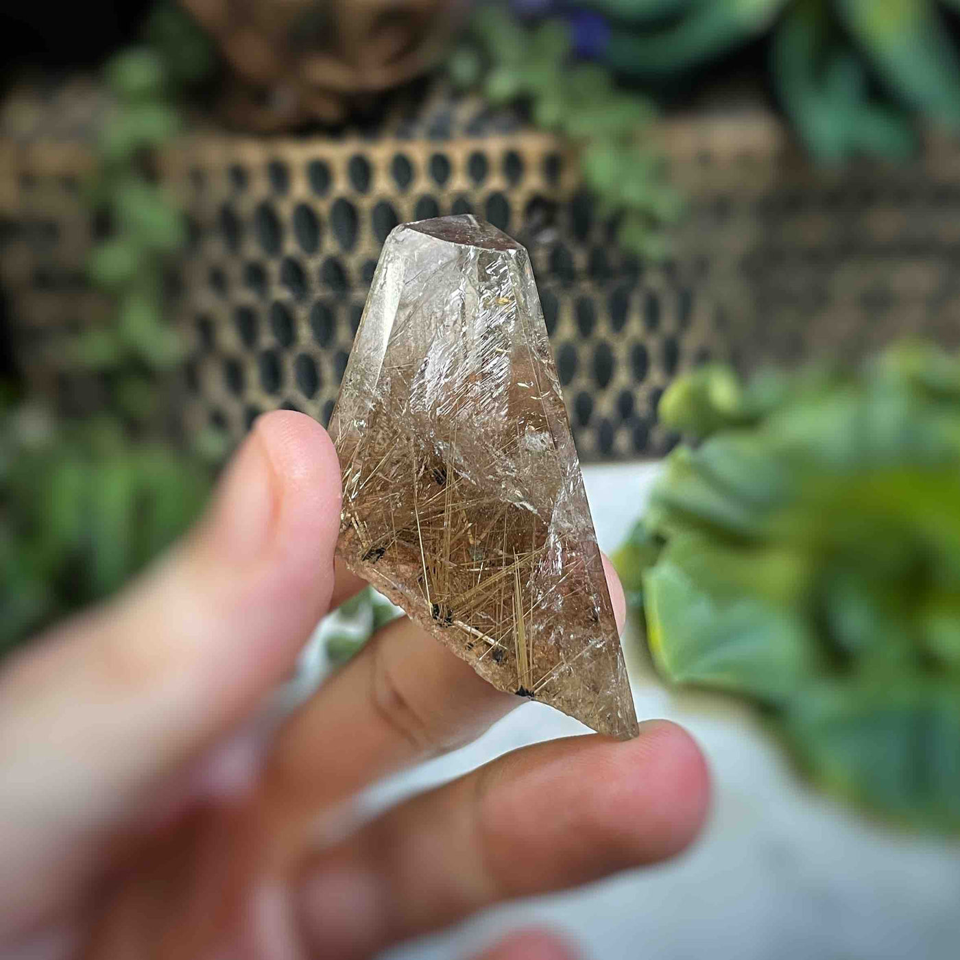 Rutilated Quartz - Freeform - QQ508 - 1"x2.25"