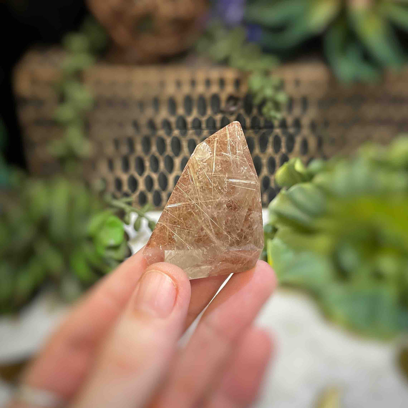 Rutilated Quartz - Freeform - QQ514 - 2"x1.5"